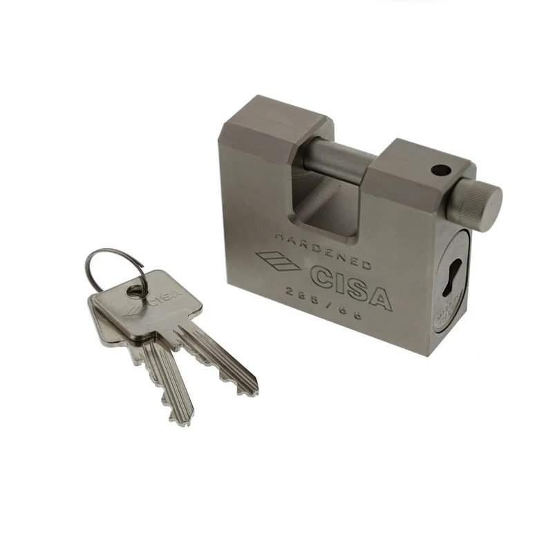 Lucchetto Sicurezza Corazzato Cisa Top Monoblocco 28550 Mm84 Indistruttibile