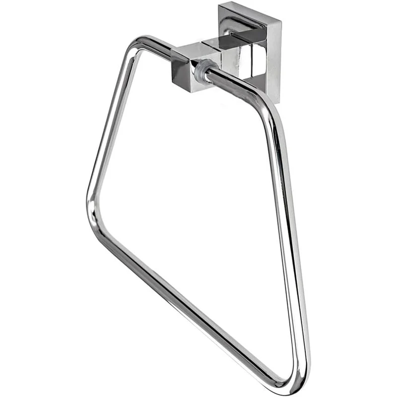 Porta asciugamano ad anello in acciaio fissaggio versatile