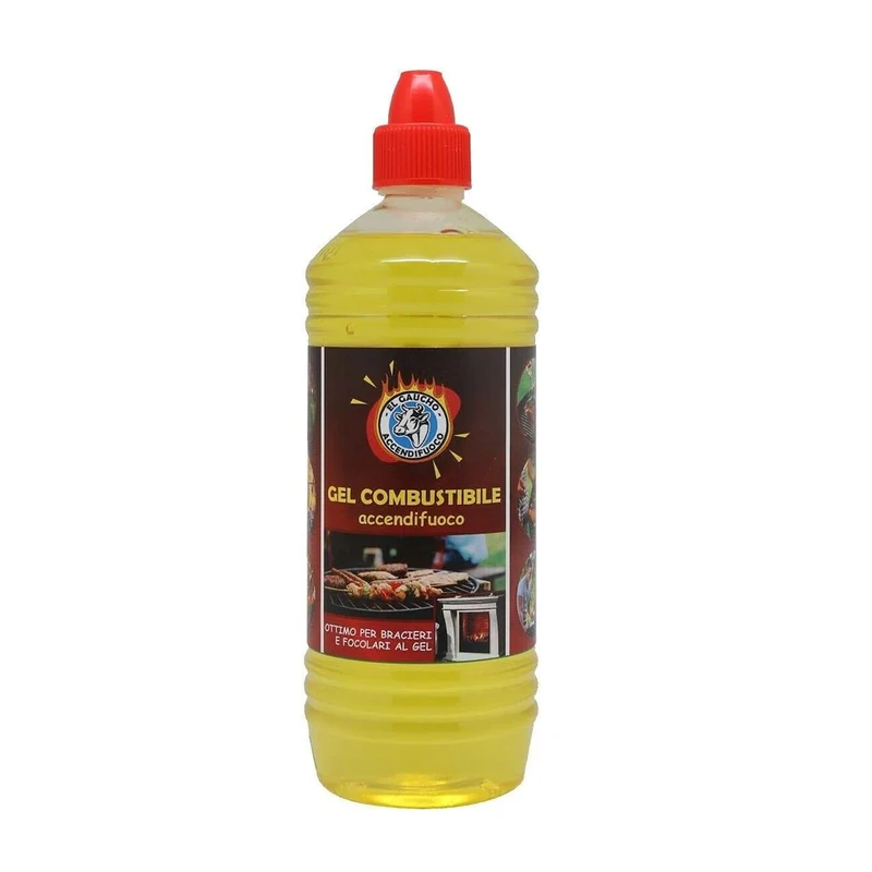 Gel Accendifuoco Liquido LT 1 Per Fonduta Camini Barbecue bourguignonne
