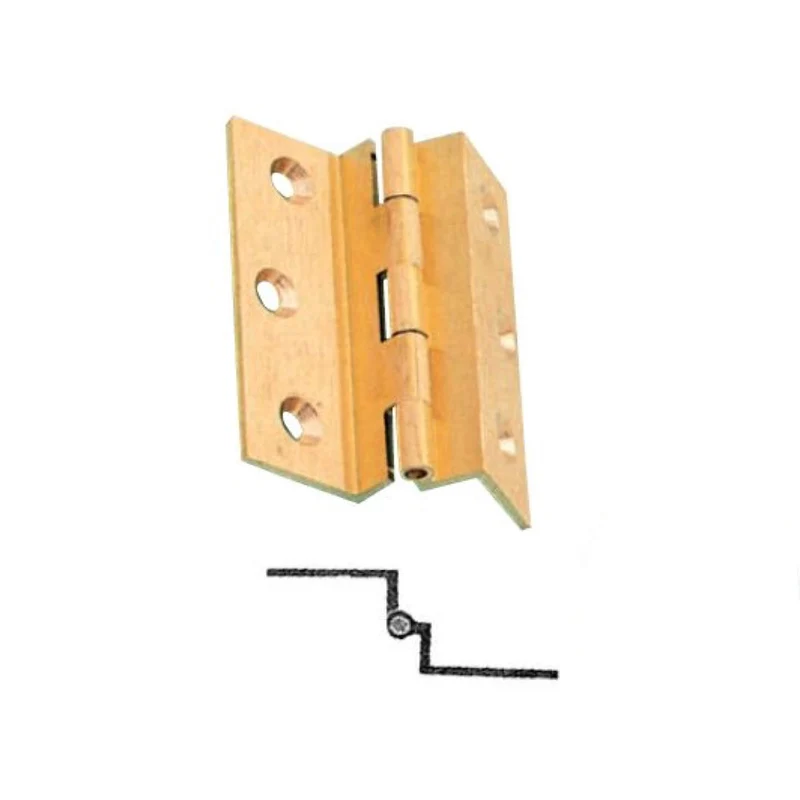 CERNIERA OTTONE FRESATA DOPPIA ZANCA COLLO GRADINO DENTE mm 40 50 60