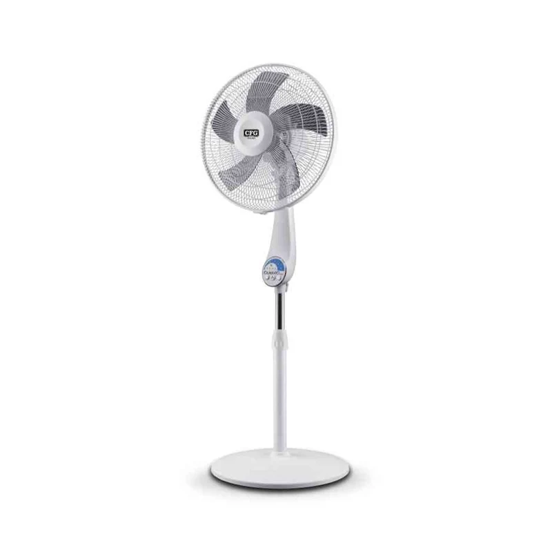 Ventilatore Piantana Con Telecomando 40 Cm Bianco Silenzioso 5 Pale Timer