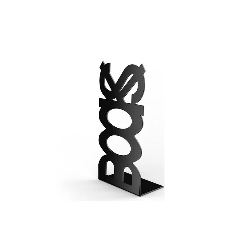 Fermalibri In Acciaio Books Nero Book Ferma Libro Libri Made In Italy