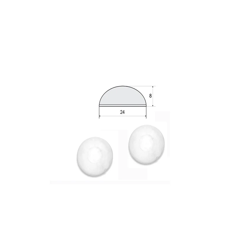 Antiscivolo Batticolpo Paracolpo Adesivi Gocce Di Silicone 4 Pz 24x8 Mm