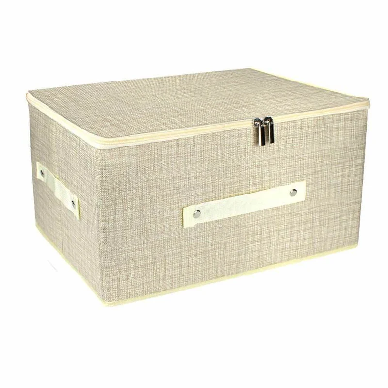 Scatola box porta abiti contenitore con cerniera 35x45x20 cm