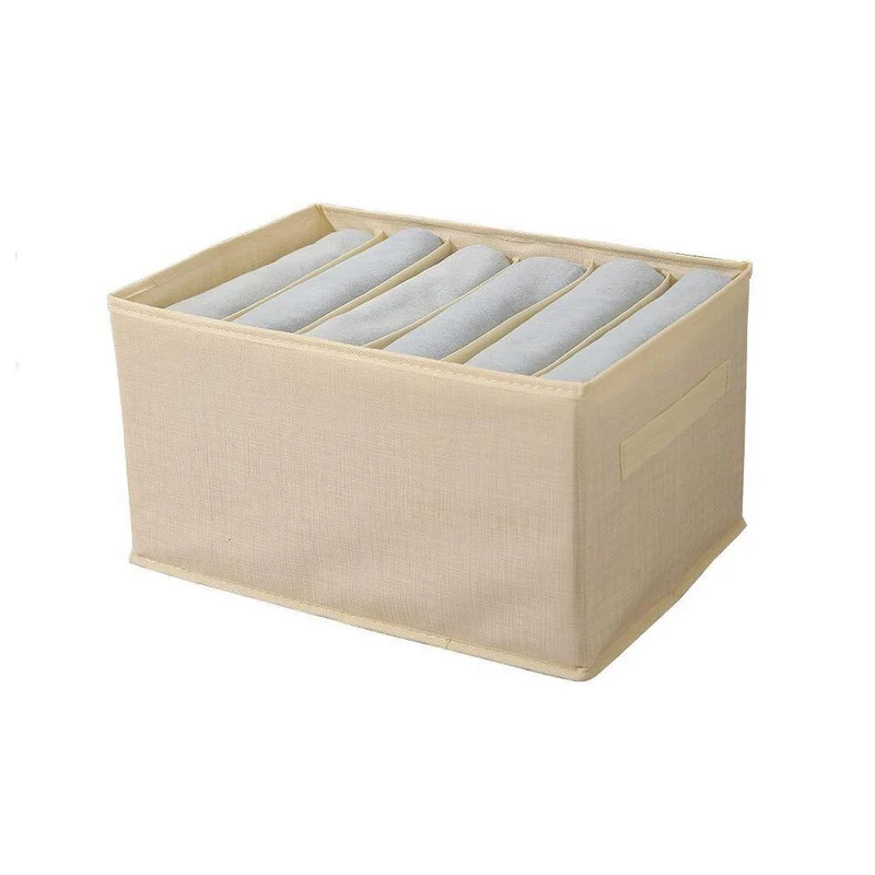 Scatola box pieghevole 6 scomparti contenitore per armadi 36x20x25 cm