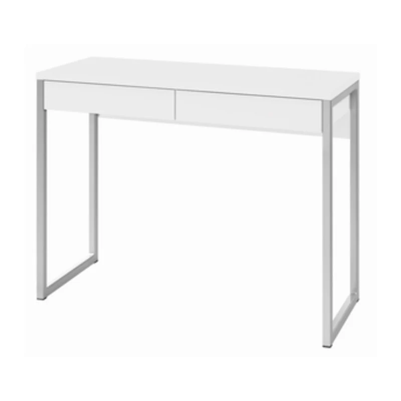Kit Scrivania Laccata Bianca Tvilum 80122uu 102x40x77h Ufficio Cameretta Stanzetta
