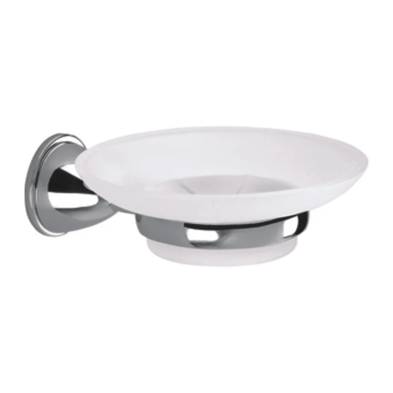 Gedy Ge11 Serie Genziana Portasapone Cromo Porta Sapone Vetro