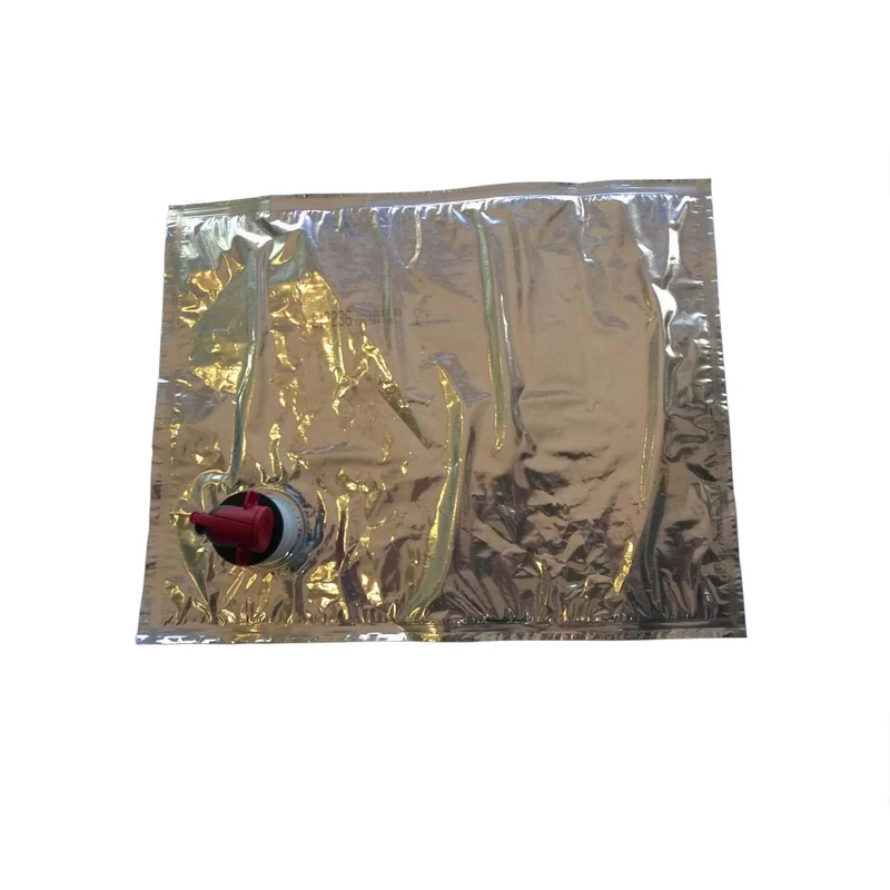 5 Pz Sacca Bag In Box Con Rubinetto Lt 3 In Alluminio Per Trasporto Vino Olio 3 Lt