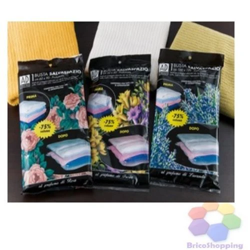 Busta Sottovuoto Per Abiti Abbigliamento Armadi Cm.60x90 Per Aspiravolvere Ad Trend