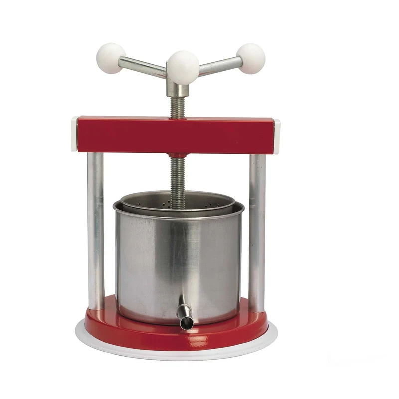 Torchietto Premitutto Lt. 1,5 Torchio Alluminio Acciaio Inox Melenzane