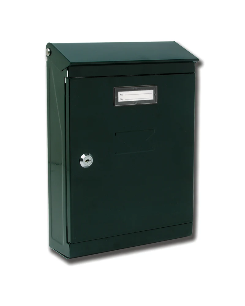 CASSETTA POSTALE GRIGIA MODELLO EVOLUZIONE Cm32H GRIGIO VERDE LAMIERA VERNICIATA