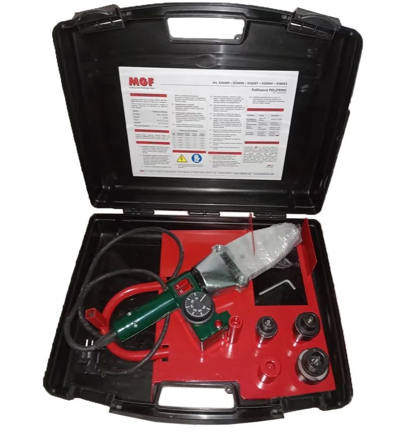 MGF Polifusore Per Tubi Termoplastici Modello POLIFEMO - Incluse Matrici da ø 20-25-32 - Cod. 926083