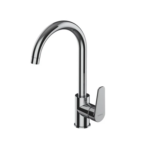 Miscelatore monocomando lavello canna tonda serie smeraldo cromo