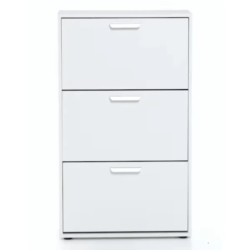 Scarpiera salvaspazio 3 ante doppio vano 65x25x112 cm