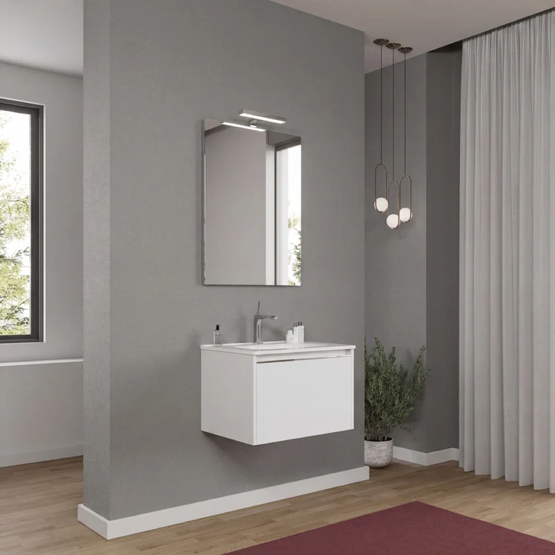 Mobile Bagno Sospeso Cielo 60 cm Bianco Opaco