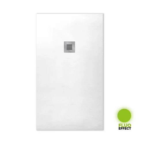 Piatto doccia nymo design bianco fosforescente cm 90 x 100