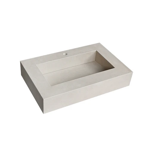 Top lavabo con fondo a cascata sublime surface 2.0 50x80