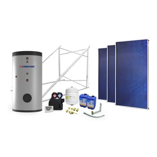 Impianto solare circuito forzato 500 lt 2 scamb. 3 collettori
