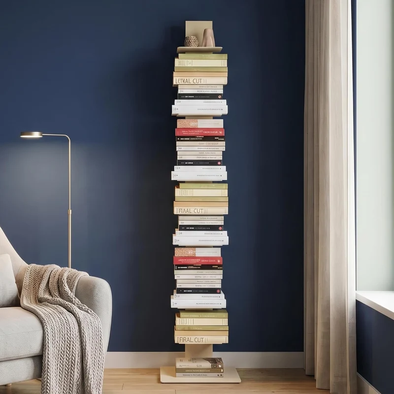Libreria a colonna altezza 155 cm Tortora