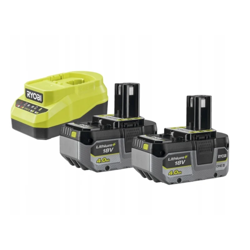 Starter Kit Ryobi ONE+ 18V 2 Batterie 4,0Ah + Caricabatterie