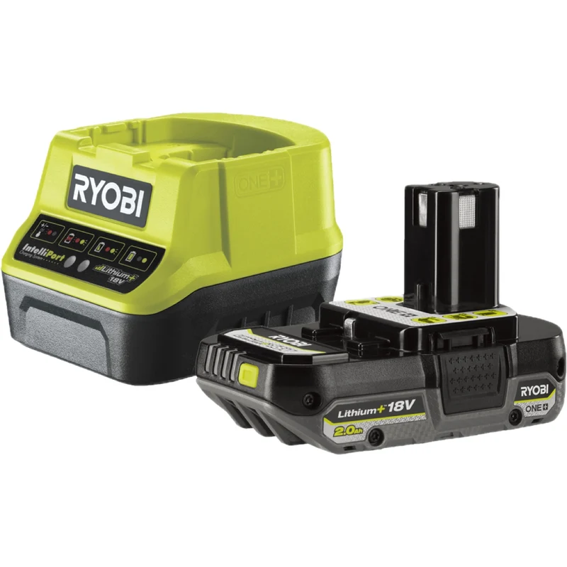 Starter Kit Ryobi ONE+ 18V Batteria 2,0Ah + Caricabatterier