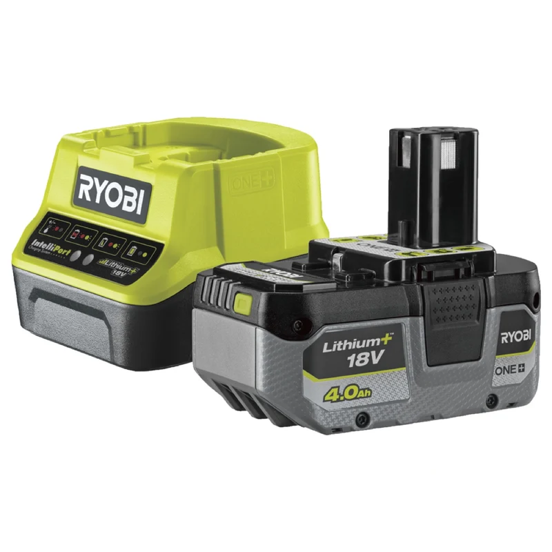 Starter Kit Ryobi ONE+ 18V Batteria 4,0Ah + Caricabatterie