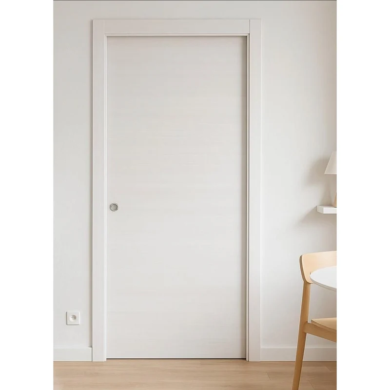 Porta Scorrevole Micro Acero Neve