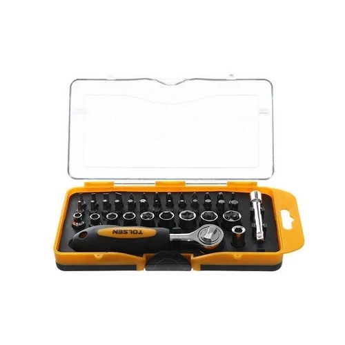 Set 30pz cricchetto da 1/4 con bussole e inserti misti -