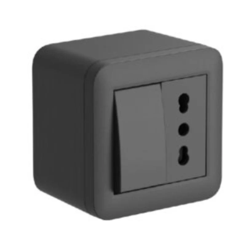 Contenitore Fixa Presa Bivalente + Deviatore 10A