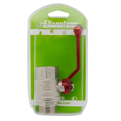 Valvola a sfera mf con leva blister 3/8 dn 10 pn 64