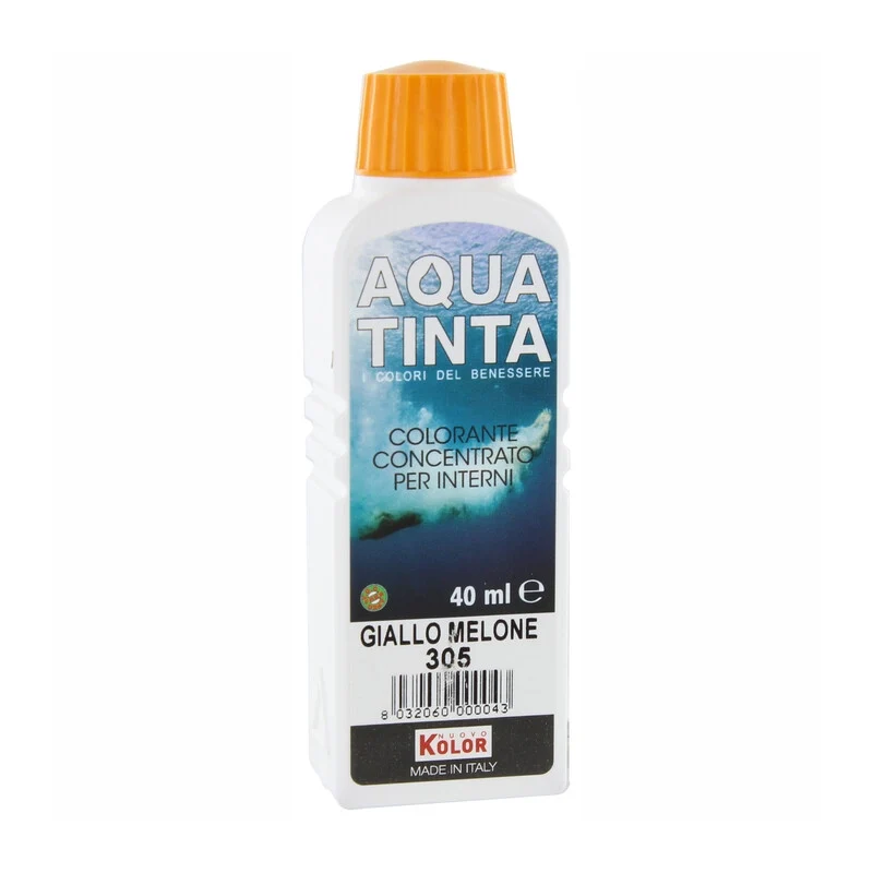 Aquatinta per Interni 40 ml Giallo Melone 305 10 Pezzi