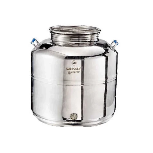 Contenitore acciaio inox per uso alimenti sansone lt. 25