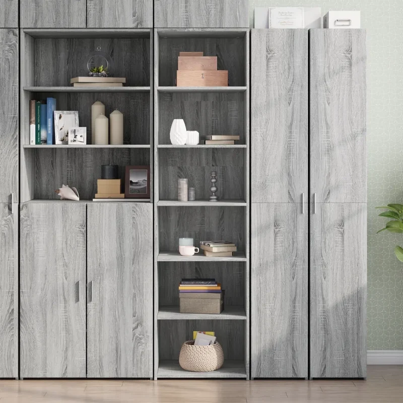 Credenza Grigio Sonoma 50x41x185 in Legno Multistrato 3281685