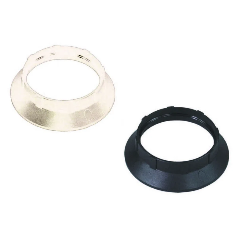 Ghiera Termoplastica Per Portalampada E14 - colore bianco - 10 pz
