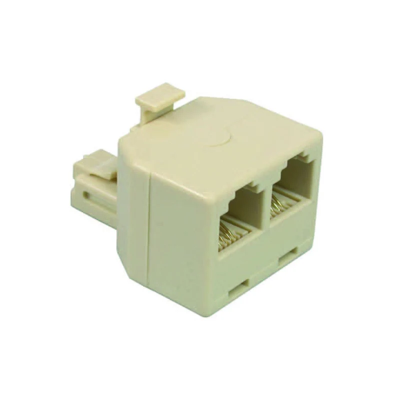 Adattatore da spina modulare 6/4 a 2 prese modulari 6/4 - 5 pz