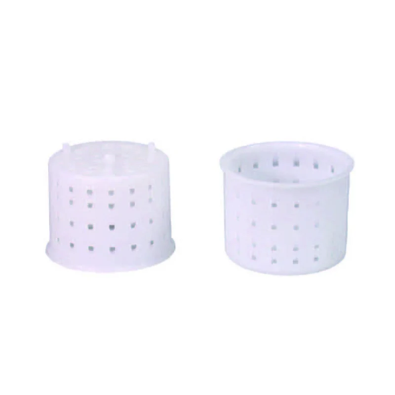 Forma monodose per formaggio caciotta gr.80 - Ø superiore cm.5,7 - Ø inferiore cm.5,3x4,6h. - 30 pz