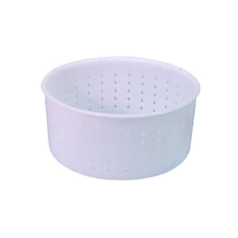 Forma per formaggio caciotta gr.1200 - Ø superiore cm.15 - Ø inferiore cm.14x7h. - 10 pz