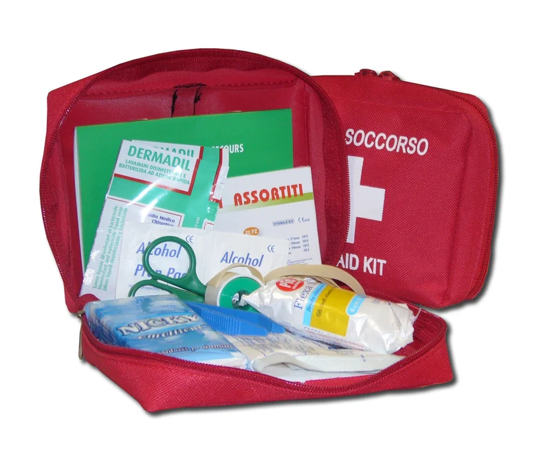 KIT PRONTO SOCCORSO POCHETTE ROSSA