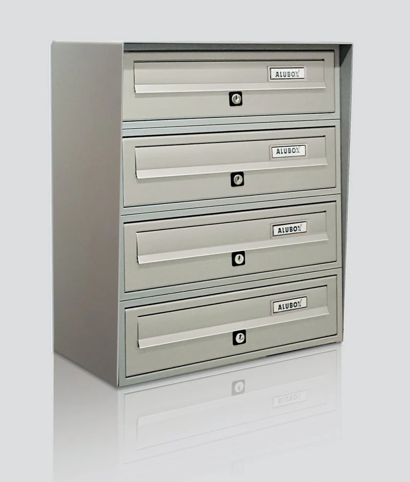 CASELLARIO POSTA SLIM 4X1 ARGENTO
