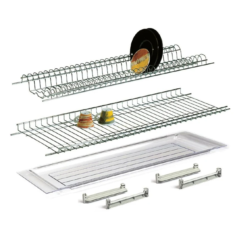 Scolapiatti Pensile 90cm con Griglie e Vaschetta raccogligocce Smartix