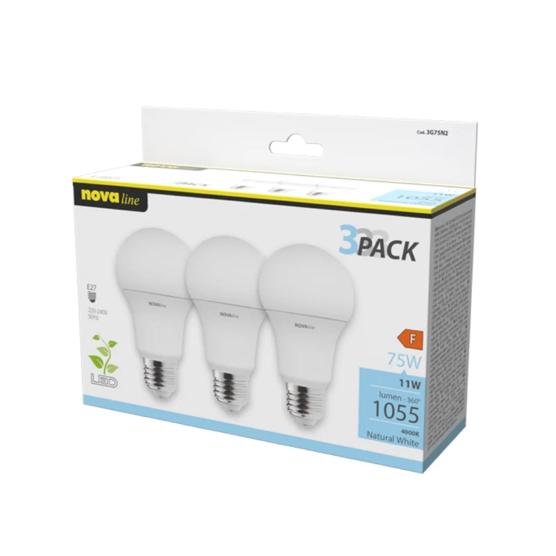 Set 3 lampadine LED Classic 12W E27
