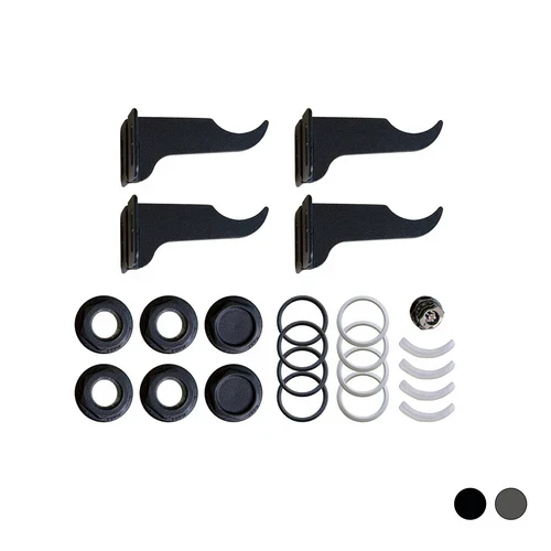 Kit di fissaggio per radiatori colorati 1/2 black coffee
