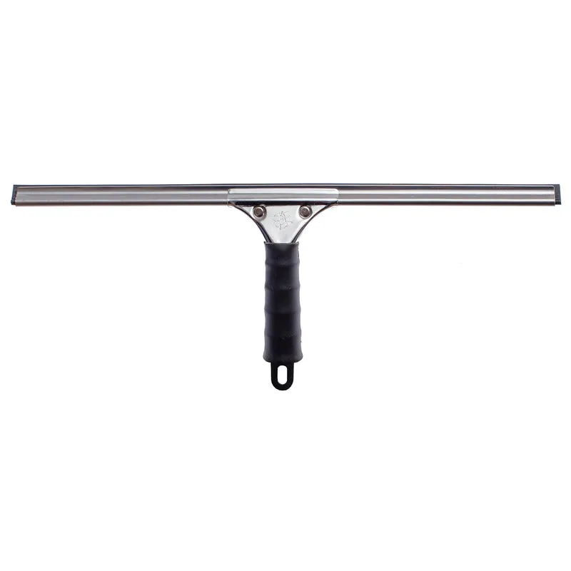 Spatola Vetri Professionale inox con Gomma 45cm e Manico in metallo Apex
