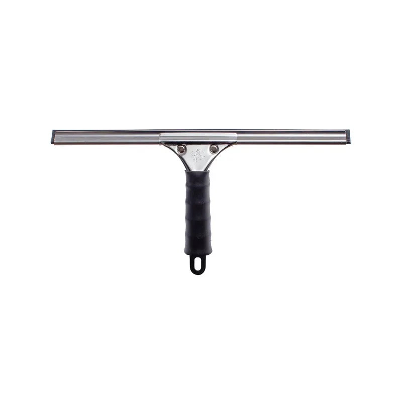 Spatola Vetri Professionale inox con Gomma 35cm e Manico in metallo Apex
