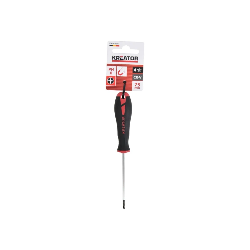 Cacciavite a Croce Kreator PH0 × 75 mm