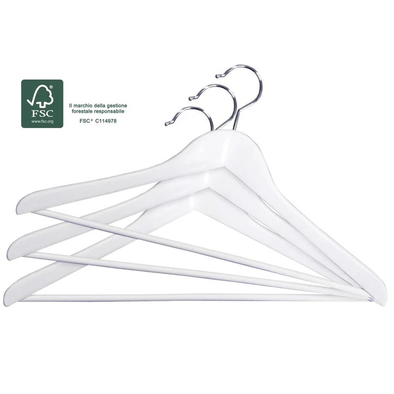 Set 3 grucce in legno bianco GioStyle