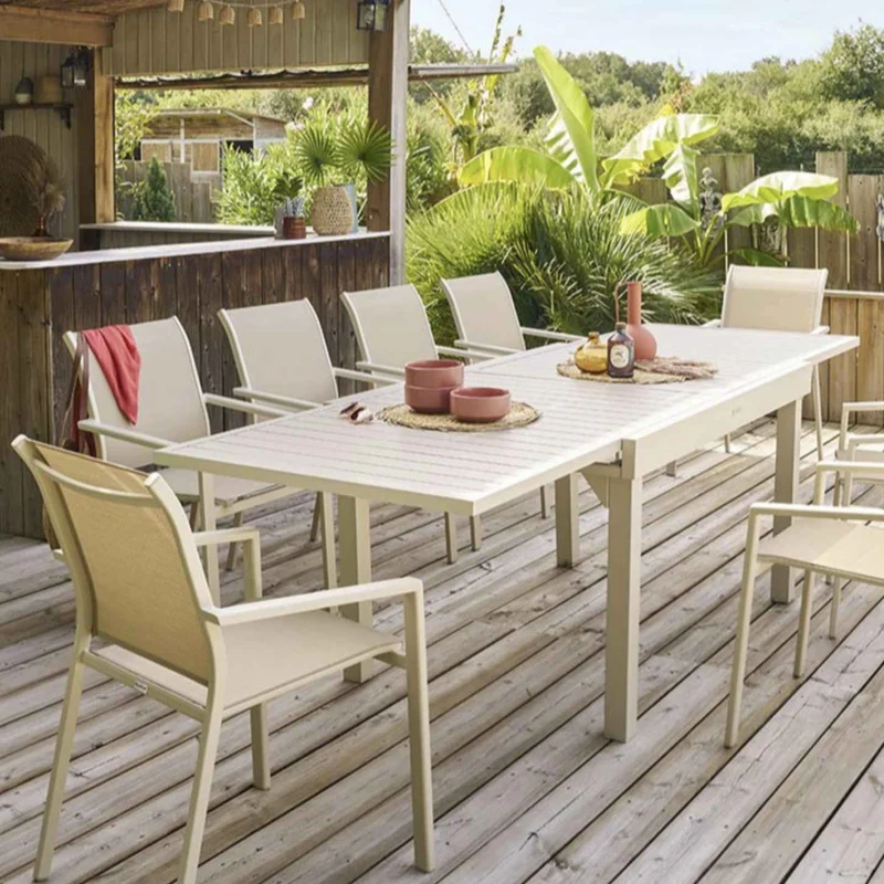 Tavolo piazza 10 posti Beige