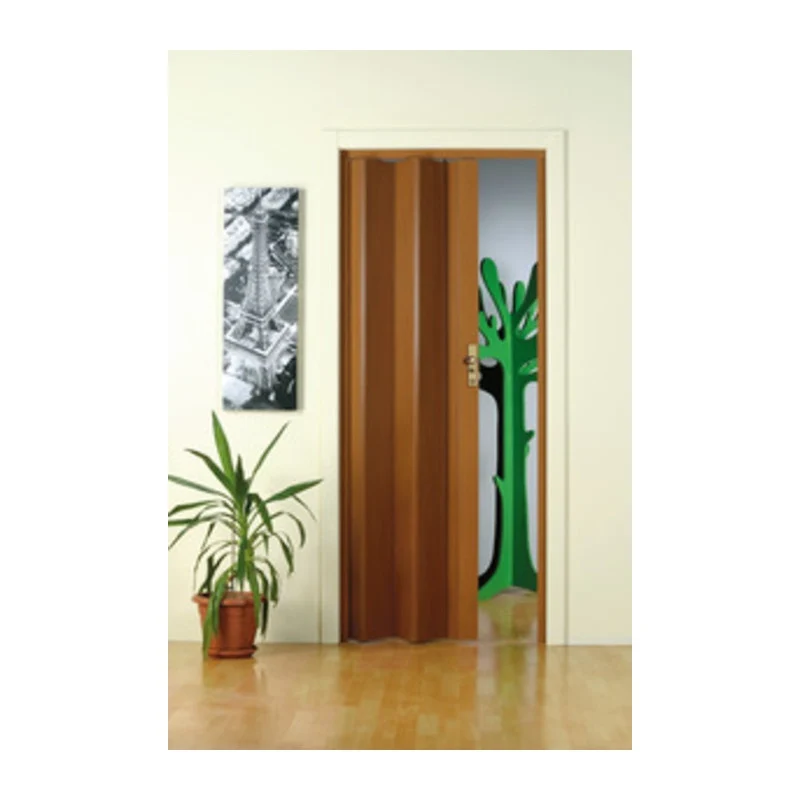 Porta a Soffietto Maya 83 x 214 cm Legno Scuro Forte