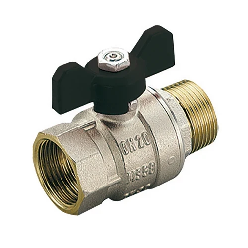 Valvola a sfera mf scirocco passaggio totale con farfalla 1 dn 25 pn 40