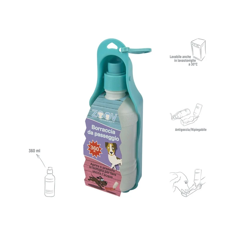 Zoov Borraccia da Passeggio 360 ml Verde